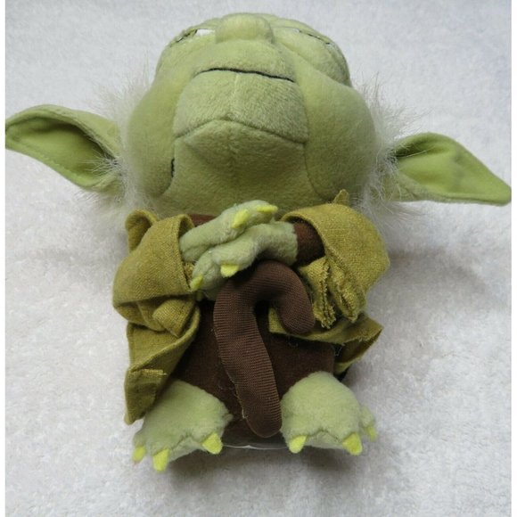 Vintage Star Wars Yoda Stuffed Plush Doll Toy Lucas film LTD 8" - Picture 4 of 10